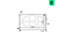 Kondenzátor, klimatizace ERA 667097