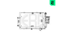 Kondenzátor, klimatizace ERA 667098