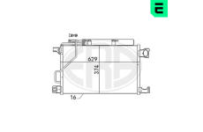 Kondenzátor, klimatizace ERA 667105