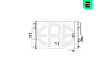 Kondenzátor, klimatizace ERA 667110
