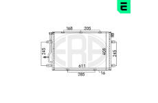 Kondenzátor, klimatizace ERA 667112