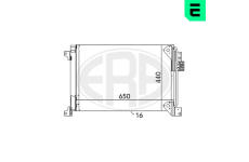 Kondenzátor, klimatizace ERA 667117