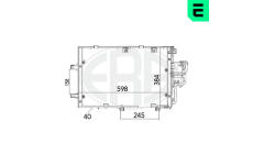 Kondenzátor, klimatizace ERA 667129