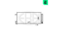 Kondenzátor, klimatizace ERA 667136