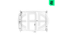 Kondenzátor, klimatizace ERA 667149