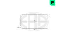 Kondenzátor, klimatizace ERA 667152