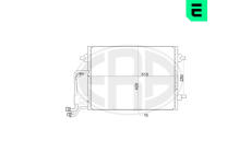 Kondenzátor, klimatizace ERA 667153