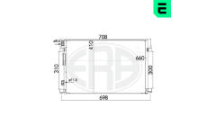 Kondenzátor, klimatizace ERA 667165