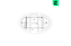 Kondenzátor, klimatizace ERA 667198