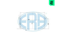 Kondenzátor, klimatizace ERA 667205