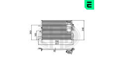Kondenzátor, klimatizace ERA 667208
