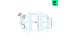 Kondenzátor, klimatizace ERA 667216