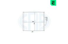 Kondenzátor, klimatizace ERA 667231