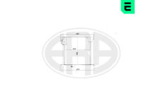 Kondenzátor, klimatizace ERA 667236