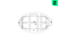 Kondenzátor, klimatizace ERA 667237