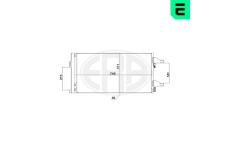 Kondenzátor, klimatizace ERA 667247