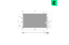 Kondenzátor, klimatizace ERA 667323