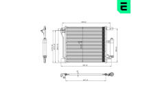 Kondenzátor, klimatizace ERA 667326