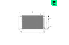 Kondenzátor, klimatizace ERA 667352