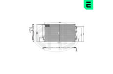 Kondenzátor, klimatizace ERA 667355