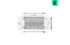 Kondenzátor, klimatizace ERA 667357