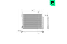 Kondenzátor, klimatizace ERA 667381