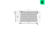 Kondenzátor, klimatizace ERA 667397