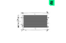 Kondenzátor, klimatizace ERA 667450