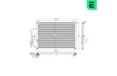 Kondenzátor, klimatizace ERA 667470