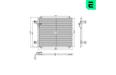 Kondenzátor, klimatizace ERA 667492