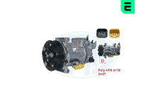 Kompresor, klimatizace ERA 670060