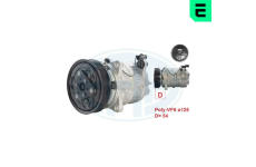Kompresor, klimatizace ERA 670112