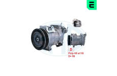 Kompresor, klimatizace ERA 670178