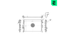 Chladič, chlazení motoru ERA 673016