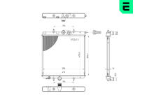 Chladič, chlazení motoru ERA 673035