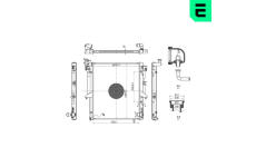 Chladič, chlazení motoru ERA 673065