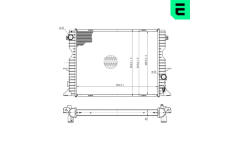 Chladič, chlazení motoru ERA 673068