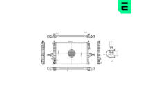 Chladič, chlazení motoru ERA 673078