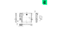 Chladič, chlazení motoru ERA 673084