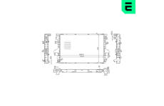 Chladič, chlazení motoru ERA 673092