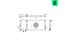 Chladič, chlazení motoru ERA 673097