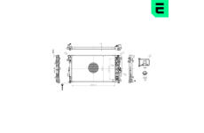 Chladič, chlazení motoru ERA 673100