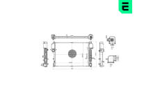 Chladič, chlazení motoru ERA 673107