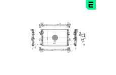 Chladič, chlazení motoru ERA 673120