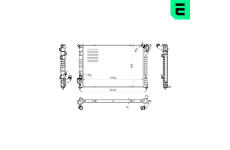 Chladič, chlazení motoru ERA 673178