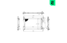 Chladič, chlazení motoru ERA 673190