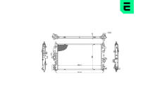 Chladič, chlazení motoru ERA 673197