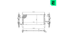 Chladič, chlazení motoru ERA 673266