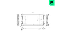 Chladič, chlazení motoru ERA 673284