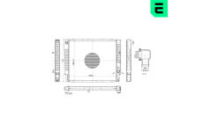 Chladič, chlazení motoru ERA 673366